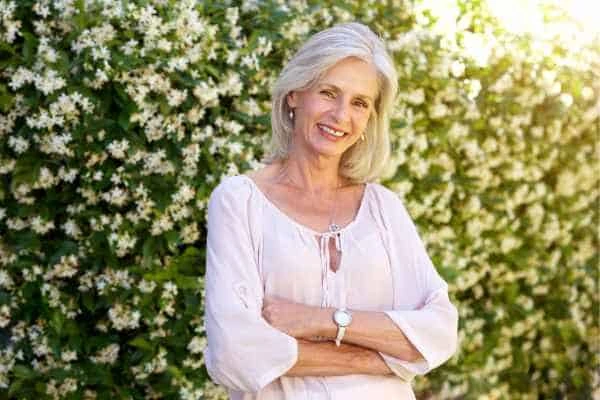 Older woman happy with urinary incontinence treatment Wellingborough